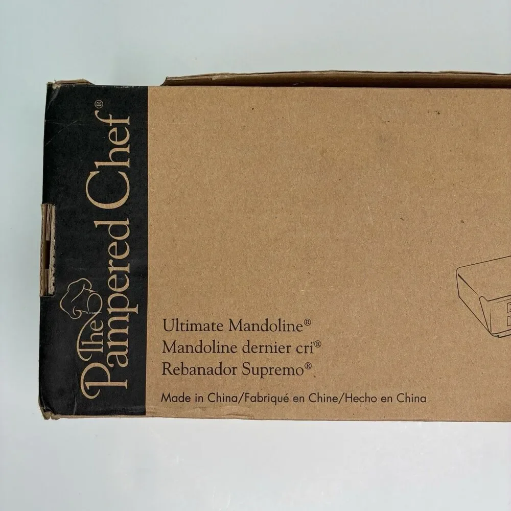 Pampered Chef Ultimate Mandoline Slicer Complete With All 4 Blades #1109 EUC